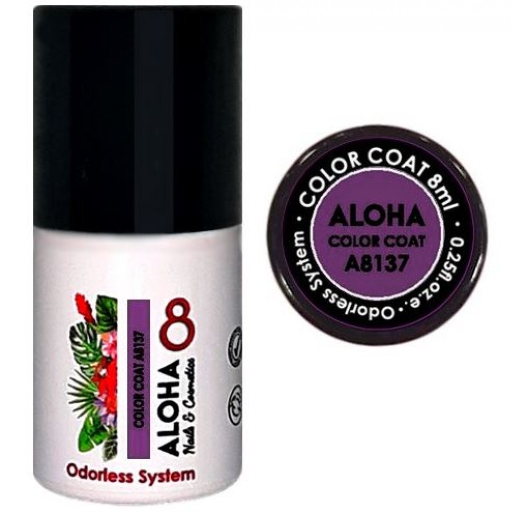 Aloha Ημιμόνιμο Βερνίκι Color Coat A8137 Soft Purple, 8ml