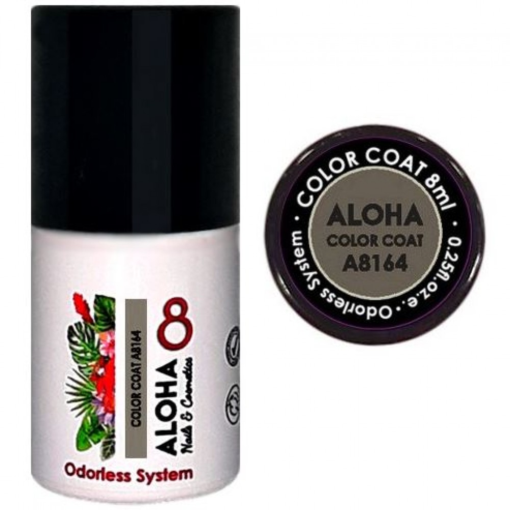 Aloha Ημιμόνιμο Βερνίκι Color Coat A8164 Elephant Gray, 8ml