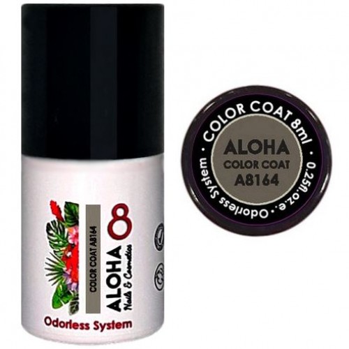 Aloha Ημιμόνιμο Βερνίκι Color Coat A8164 Elephant Gray, 8ml