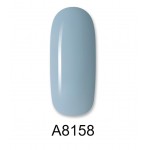 Aloha Ημιμόνιμο Βερνίκι Color Coat A8158 Cyan Gray, 8ml
