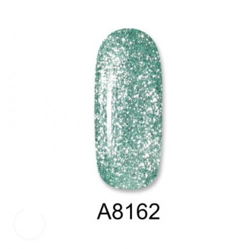 Aloha Ημιμόνιμο Βερνίκι Color Coat A8162 Minty Mermaid Metallic with Glitter, 8ml