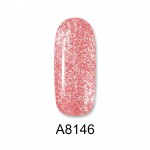 Aloha Ημιμόνιμο Βερνίκι Color Coat A8146 Rose Orange Glitter, 8ml Aloha Ημιμόνιμο Βερνίκι Color Coat A8146 Rose Orange Glitter, 8ml