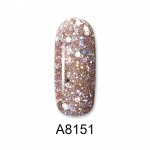 Aloha Ημιμόνιμο Βερνίκι Color Coat A8151 Pewter Glitter, 8ml Aloha Ημιμόνιμο Βερνίκι Color Coat A8151 Pewter Glitter, 8ml