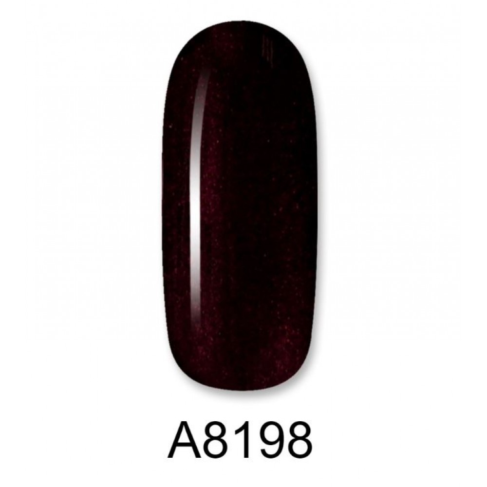 Aloha Ημιμόνιμο Βερνίκι Color Coat A8198 Dark Aubergine Metallic with Chameleon Shimmer, 8ml