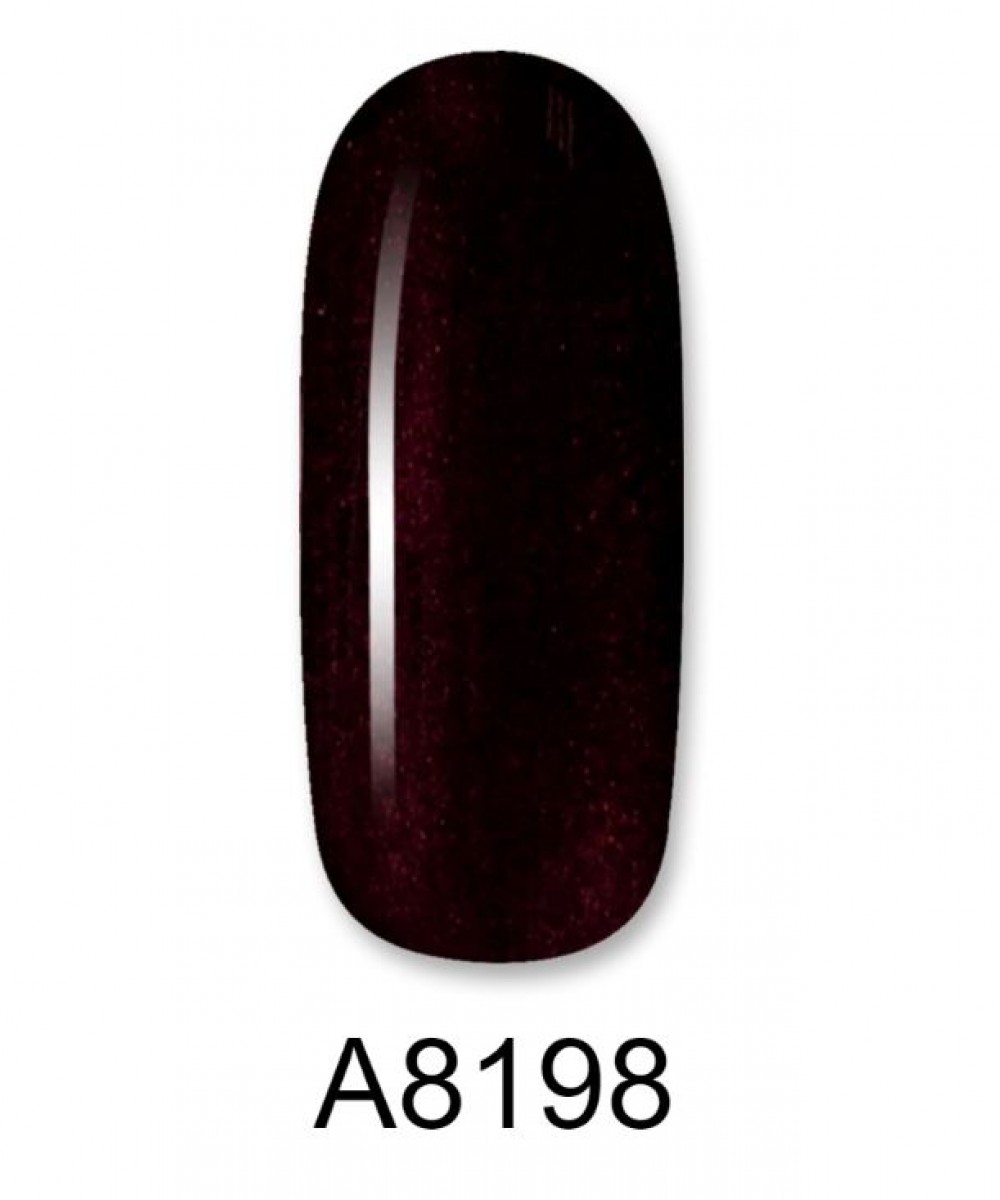 Aloha Ημιμόνιμο Βερνίκι Color Coat A8198 Dark Aubergine Metallic with Chameleon Shimmer, 8ml