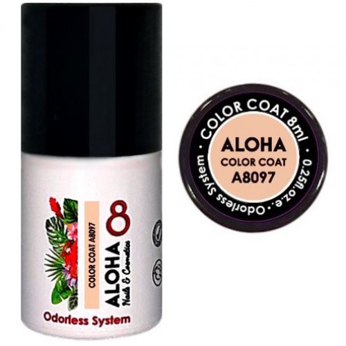 Aloha Ημιμόνιμο Βερνίκι Color Coat A8097 Soft Pink Beige, 8ml