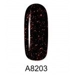 Aloha Ημιμόνιμο Βερνίκι Color Coat A8203 Dark Metallic Brown with Chameleon Shimmer, 8ml