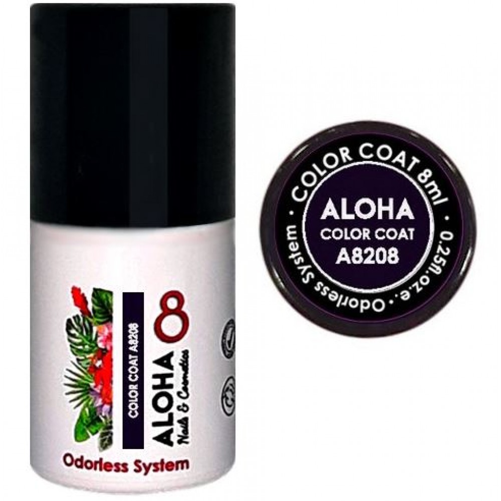 Aloha Ημιμόνιμο Βερνίκι Color Coat A8208 Midnight Indigo Blue, 8ml