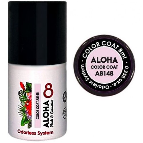 Aloha Ημιμόνιμο Βερνίκι Color Coat A8148 Dusty Pink, 8ml