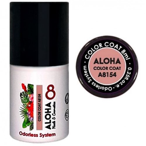 Aloha Ημιμόνιμο Βερνίκι Color Coat A8154 Nude, 8ml