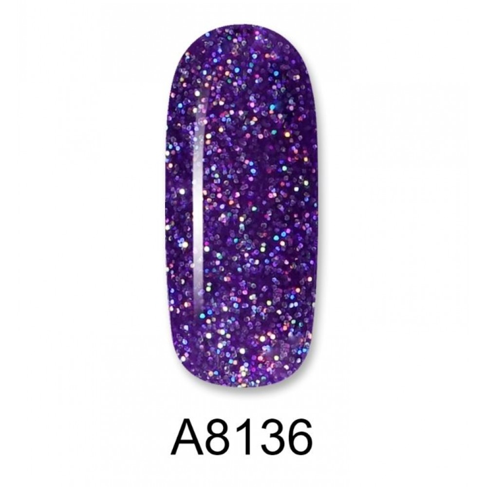 Aloha Ημιμόνιμο Βερνίκι Color Coat A8136 Violet Pixie Glitter, 8ml