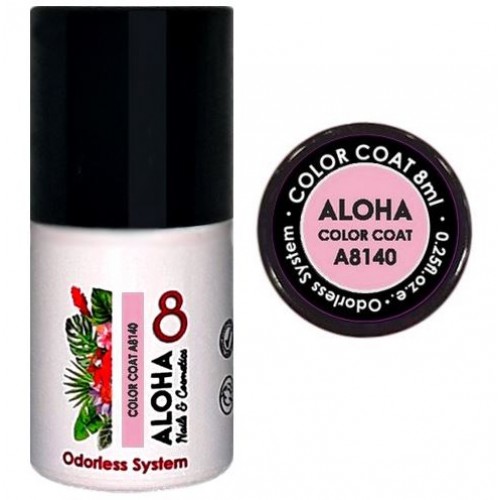 Aloha Ημιμόνιμο Βερνίκι Color Coat A8140 Peachy Pink, 8ml