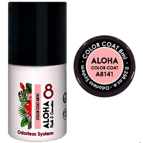 Aloha Ημιμόνιμο Βερνίκι Color Coat A8141 Flesh Pink, 8ml