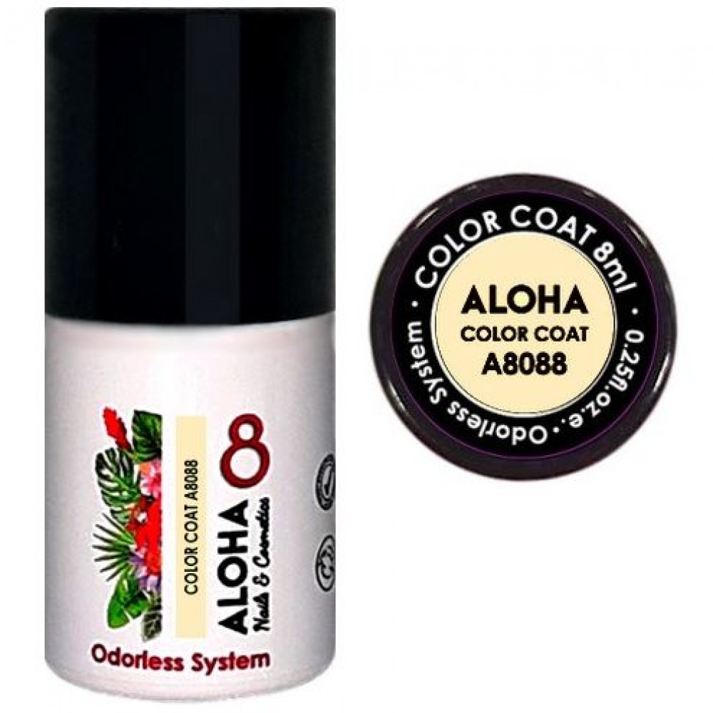 Aloha Ημιμόνιμο Βερνίκι Color Coat A8088 Mango Cream, 8ml