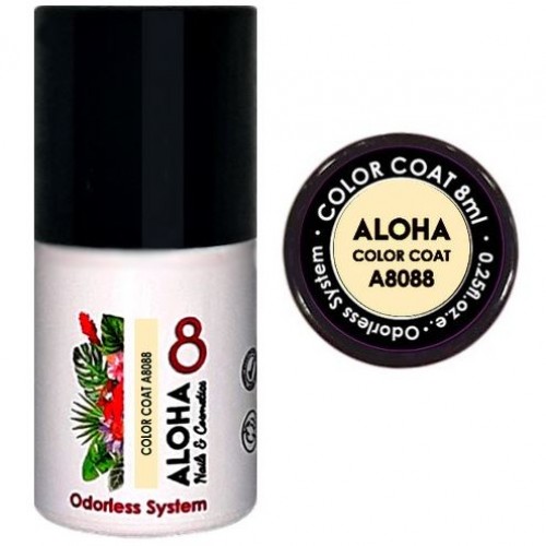 Aloha Ημιμόνιμο Βερνίκι Color Coat A8088 Mango Cream, 8ml