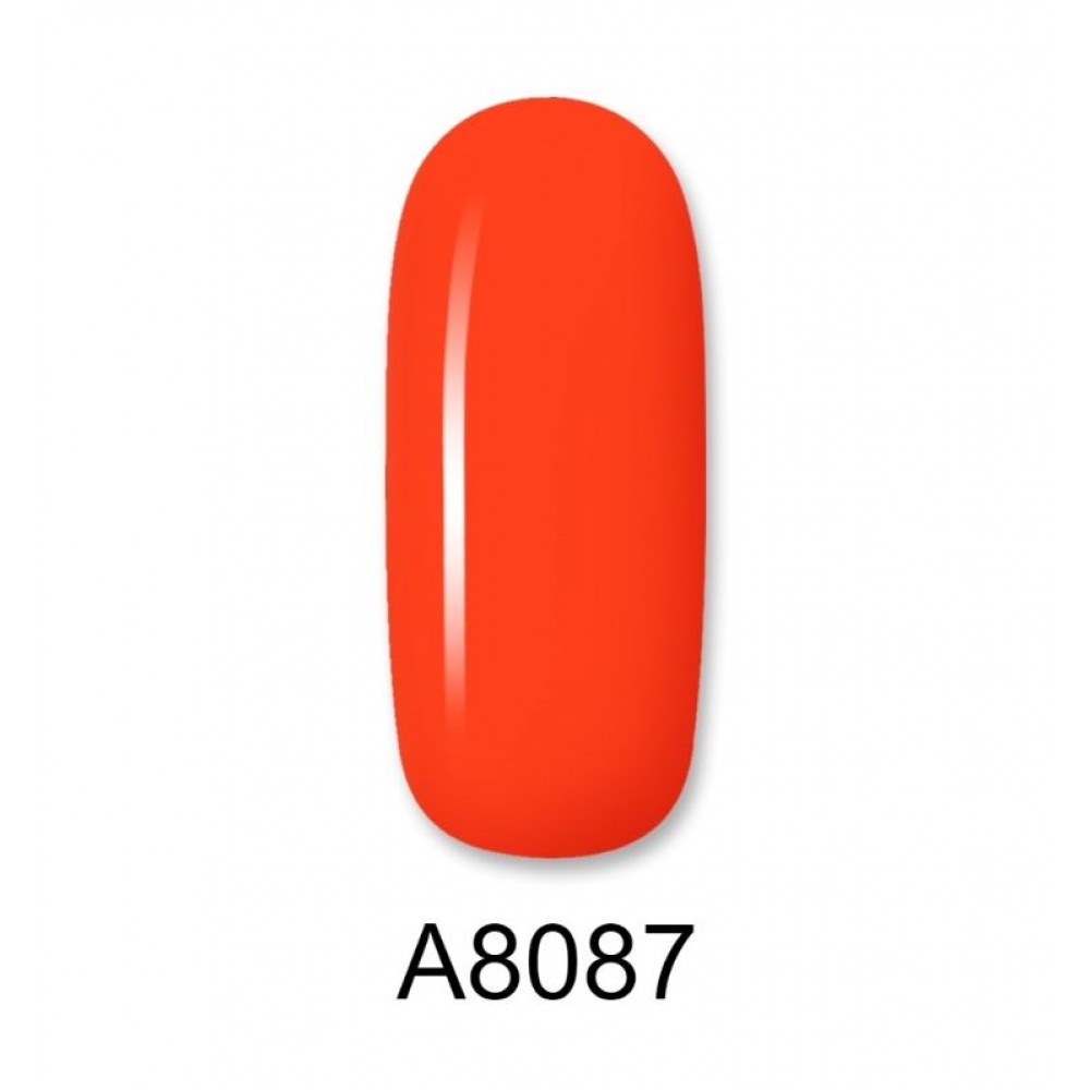 Aloha Ημιμόνιμο Βερνίκι Color Coat A8087 Neon Orange Red, 8ml