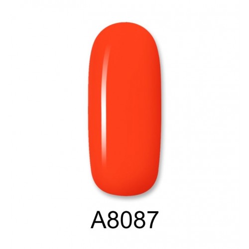 Aloha Ημιμόνιμο Βερνίκι Color Coat A8087 Neon Orange Red, 8ml