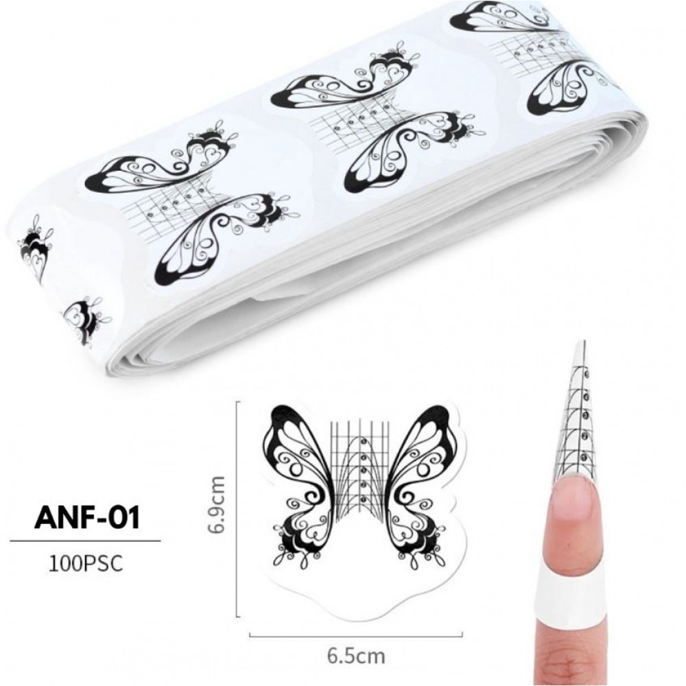 Alo Αυτοκόλλητες Φόρμες Χτισίματος Butterfly 6,5X6,9CM 100τμχ
