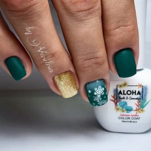 Aloha Ημιμόνιμο Βερνίκι Νυχιών Af185 Green ,15ml