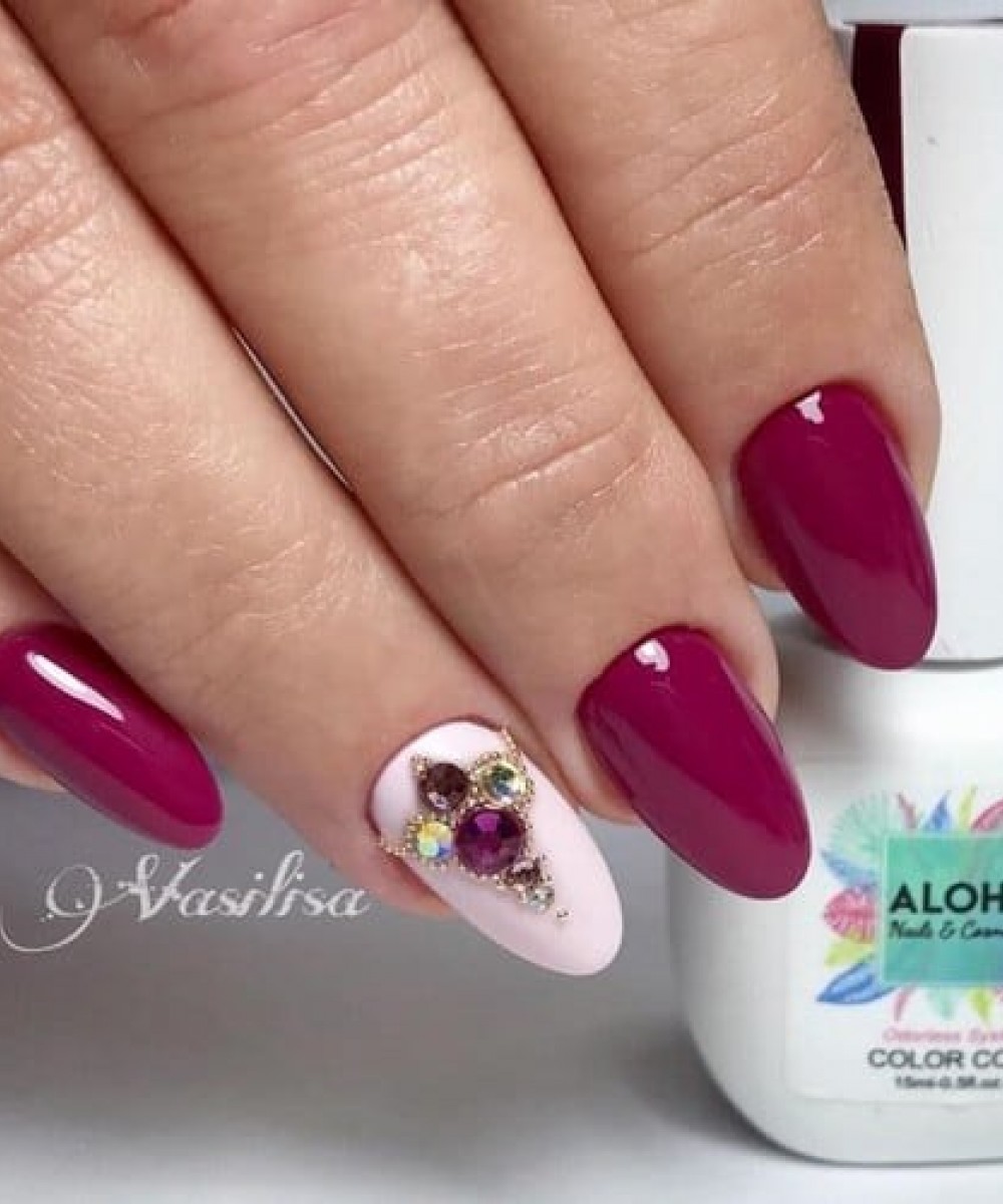 Aloha Ημιμόνιμο Βερνίκι Νυχιών Af213 Spiced Apple Mauve ,15ml