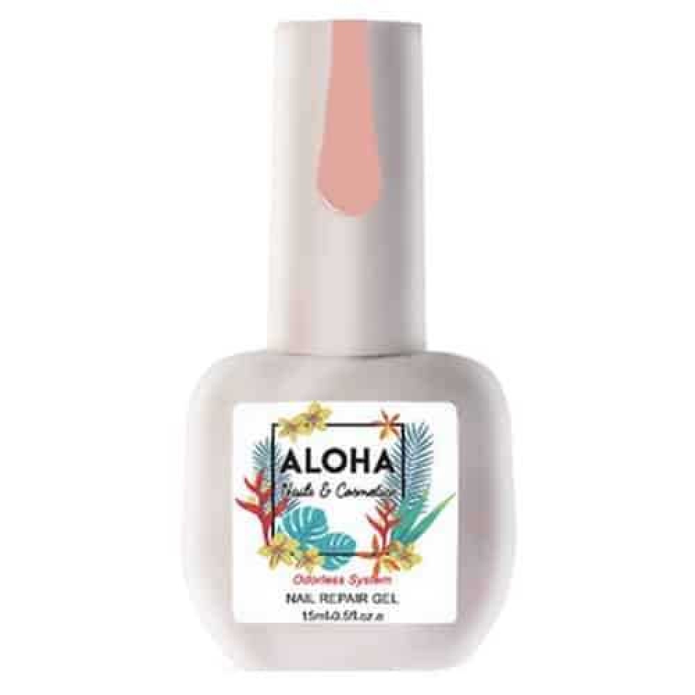 Aloha Θεραπεία Ημιμόνιμου Με Πρωτεΐνες & Χρώμα Nail Repair Gel Cover Pink ,15ml
