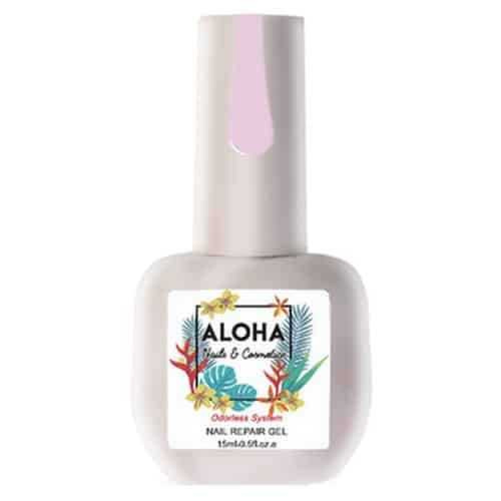 Aloha Θεραπεία Ημιμόνιμου Με Πρωτεΐνες & Χρώμα Nail Repair Gel Light Pink ,15ml
