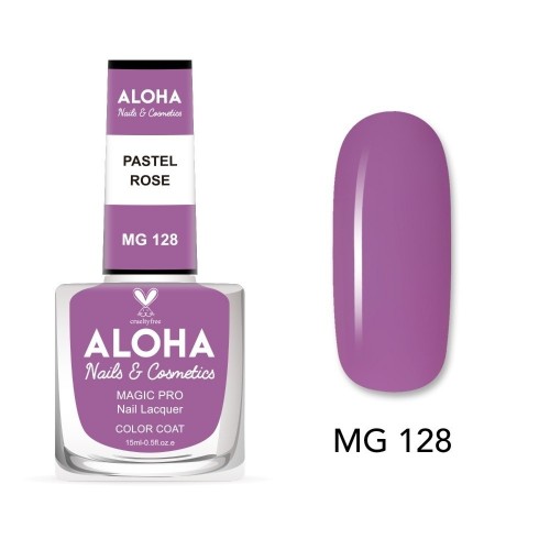 Aloha Βερνίκι Νυχιών 10 ημερών με Gel Effect Χωρίς Λάμπα Magic Pro Nail Lacquer 15ml – MG 128