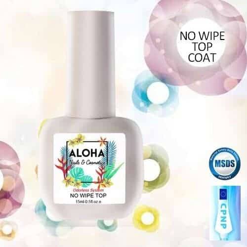 Aloha Ημιμόνιμο Βερνίκι Νυχιών No Wipe Top Coat 15ml