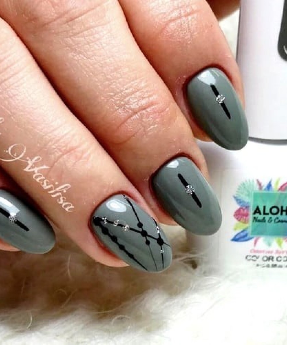 Aloha Ημιμόνιμο Βερνίκι Νυχιών Af165 Olive Green ,15ml