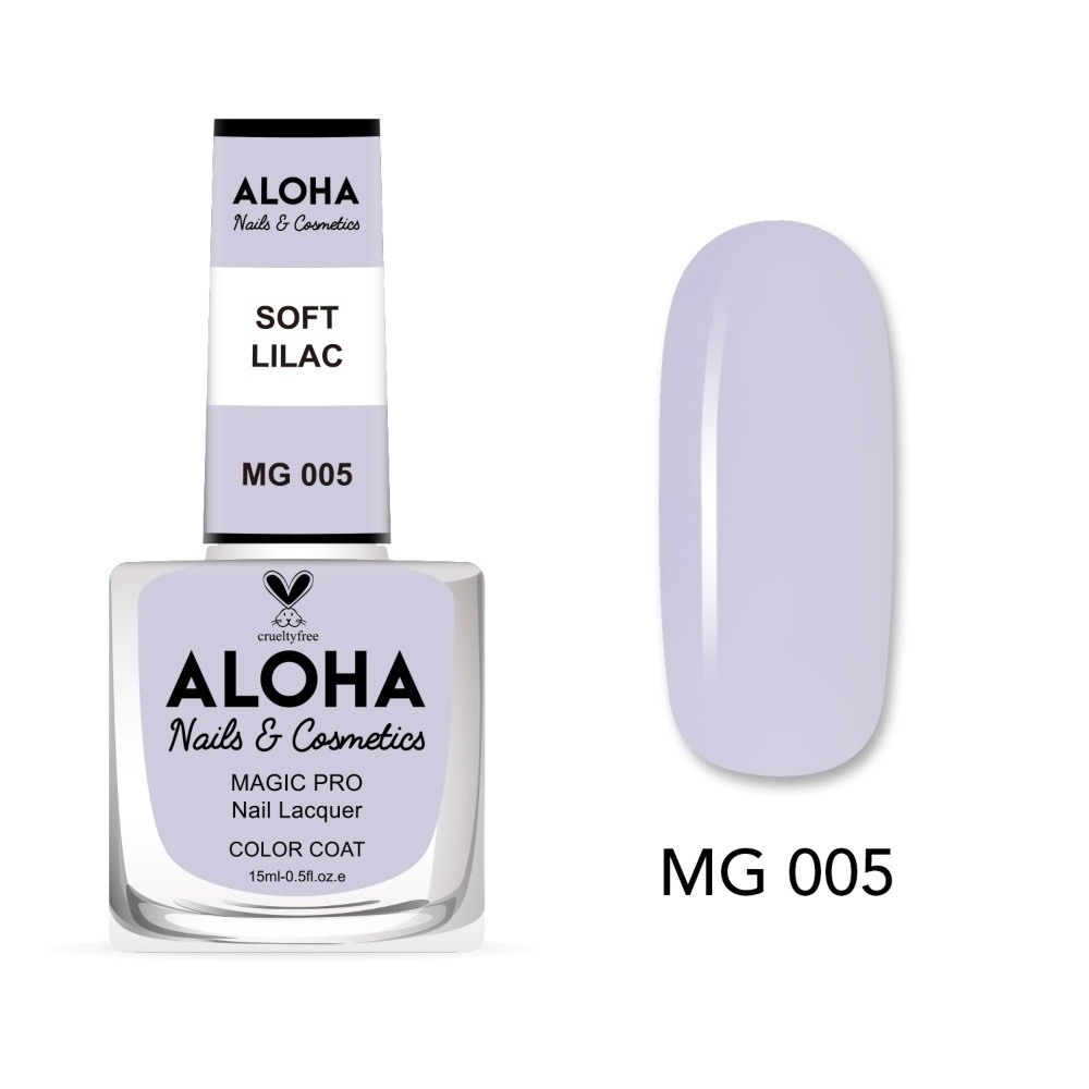 Aloha Βερνίκι Νυχιών 10 ημερών με Gel Effect Χωρίς Λάμπα Magic Pro Nail Lacquer 15ml – MG 005 Aloha Βερνίκι Νυχιών 10 ημερών με Gel Effect Χωρίς Λάμπα Magic Pro Nail Lacquer 15ml – MG 005