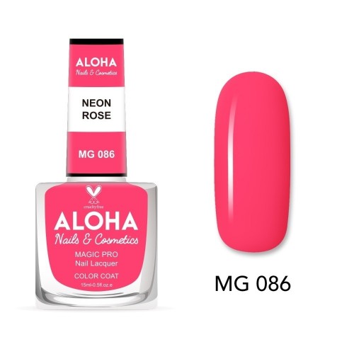 Aloha Βερνίκι Νυχιών 10 ημερών με Gel Effect Χωρίς Λάμπα Magic Pro Nail Lacquer 15ml – MG 086