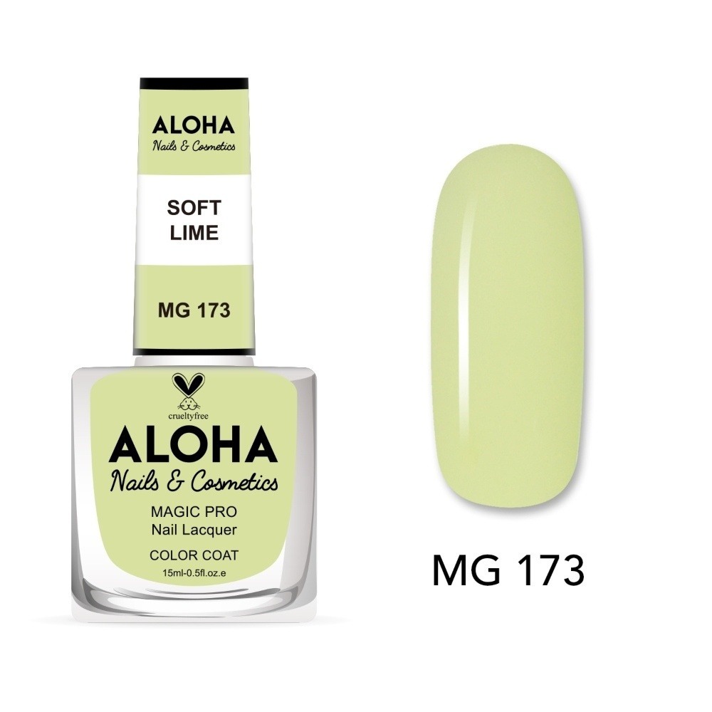 Aloha Βερνίκι Νυχιών 10 ημερών με Gel Effect Χωρίς Λάμπα Magic Pro Nail Lacquer 15ml – MG 173 Aloha Βερνίκι Νυχιών 10 ημερών με Gel Effect Χωρίς Λάμπα Magic Pro Nail Lacquer 15ml – MG 173