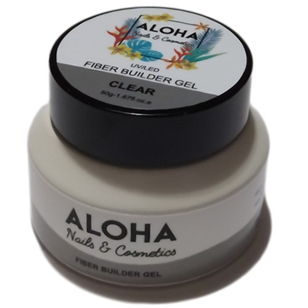Aloha Gel Χτισίματος Fiber Builder Gel Clear (Διάφανο) 50Gr