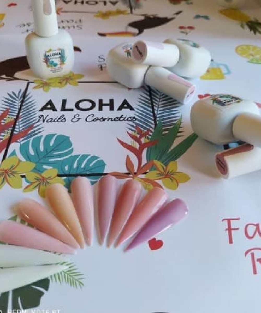 Aloha Θεραπεία Ημιμόνιμου Με Πρωτεΐνες & Χρώμα Nail Repair Gel Sparkling Milky Lilac ,15ml