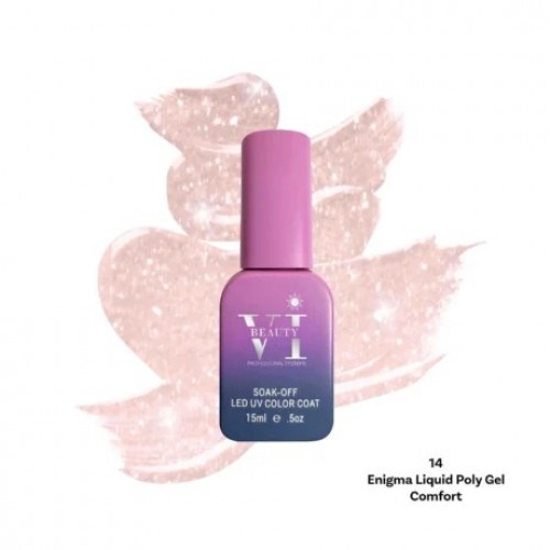 Beauty Vi Enigma Liquid Poly Gel 14 Comfort ,15ml Hema Free