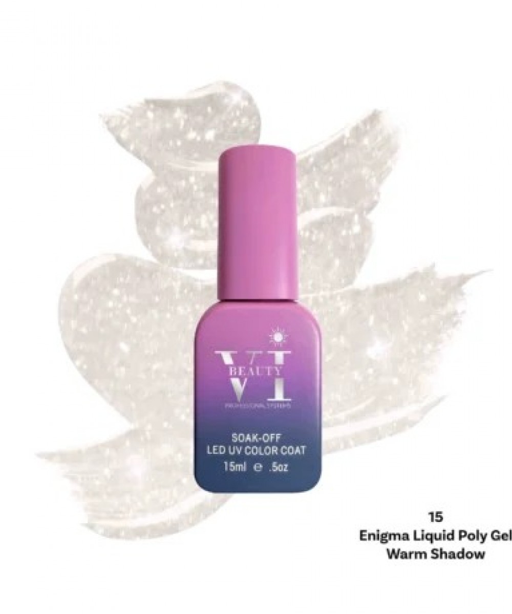 Beauty Vi Enigma Liquid Poly Gel 15 Warm Shadow ,15ml Hema Free