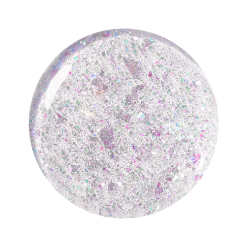 Bluesky Ημιμόνιμο Βερνίκι Νυχιών Top No Wipe Flake 01 Silver  ,15ml