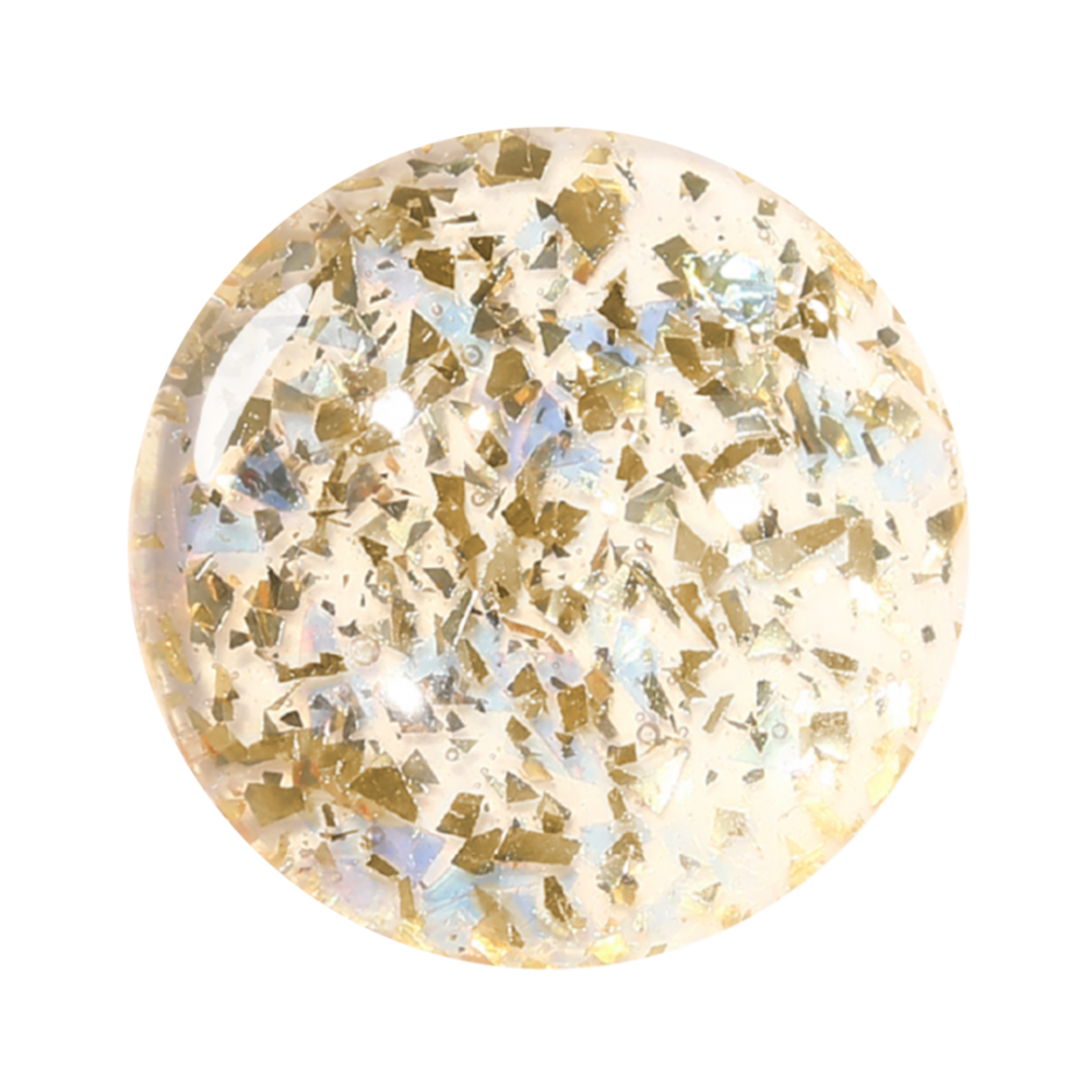 Bluesky Ημιμόνιμο Βερνίκι Νυχιών Top No Wipe Flake 02 Gold  ,15ml