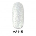 Aloha Ημιμόνιμο Βερνίκι Color Coat A8115 White Glitter, 8ml
