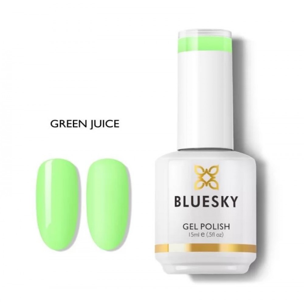 Bluesky Ημιμόνιμο Βερνίκι Νυχιών Hawaiian Lei Green Juice,15ml