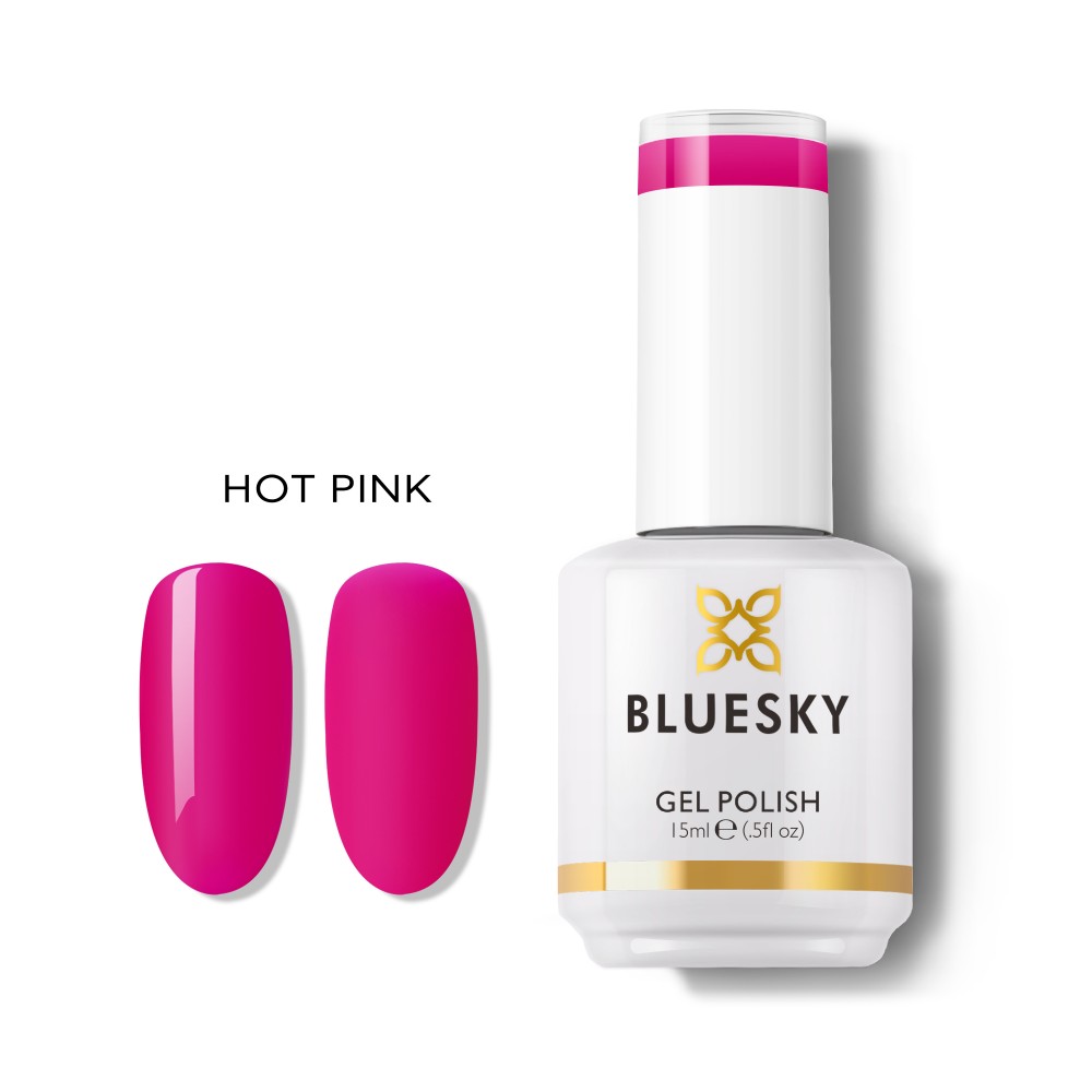 Bluesky Ημιμόνιμο Βερνίκι Νυχιών Hot Pink, 15ml Bluesky Ημιμόνιμο Βερνίκι Νυχιών Hot Pink, 15ml