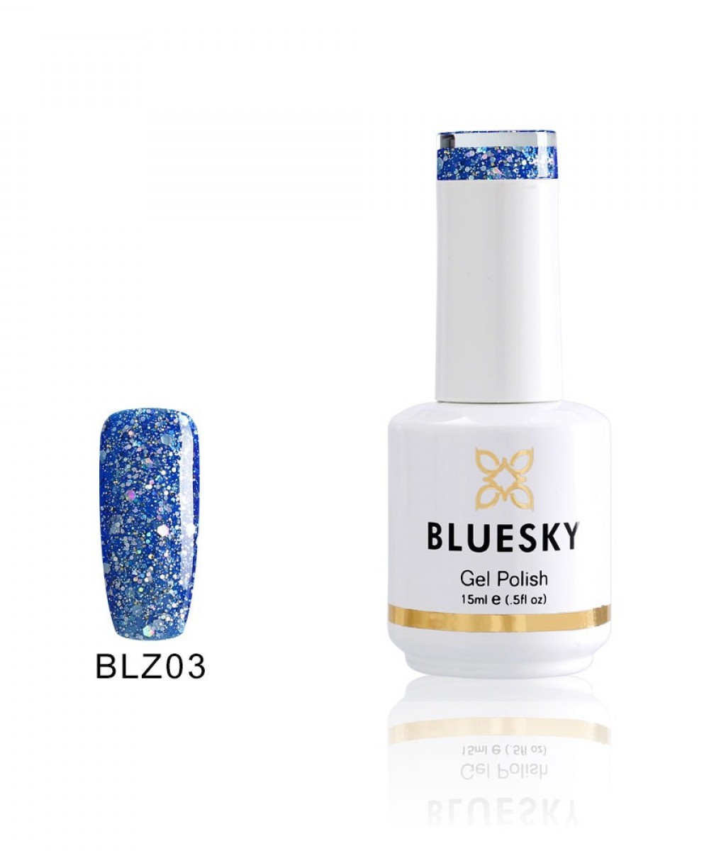 Bluesky Ημιμόνιμο Βερνίκι Νυχιών Aquamarine Blz03 ,15ml