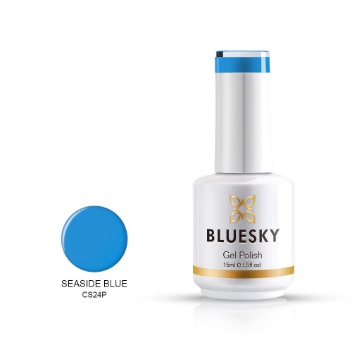 Bluesky Ημιμόνιμο Βερνίκι Νυχιών Aquamarine Cs24 Seaside Blue ,15ml