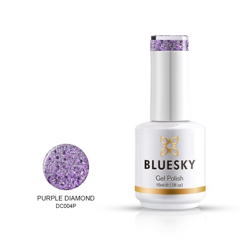 Bluesky Ημιμόνιμο Βερνίκι Νυχιών Purple Diamond Dc04 ,15ml