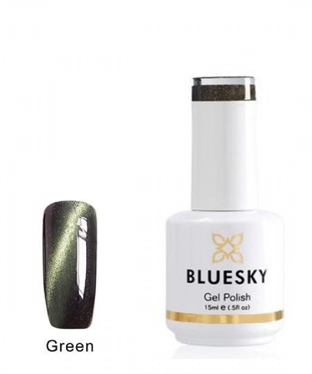 Bluesky Ημιμόνιμο Βερνίκι Νυχιών Cat Eye Green ,15ml *