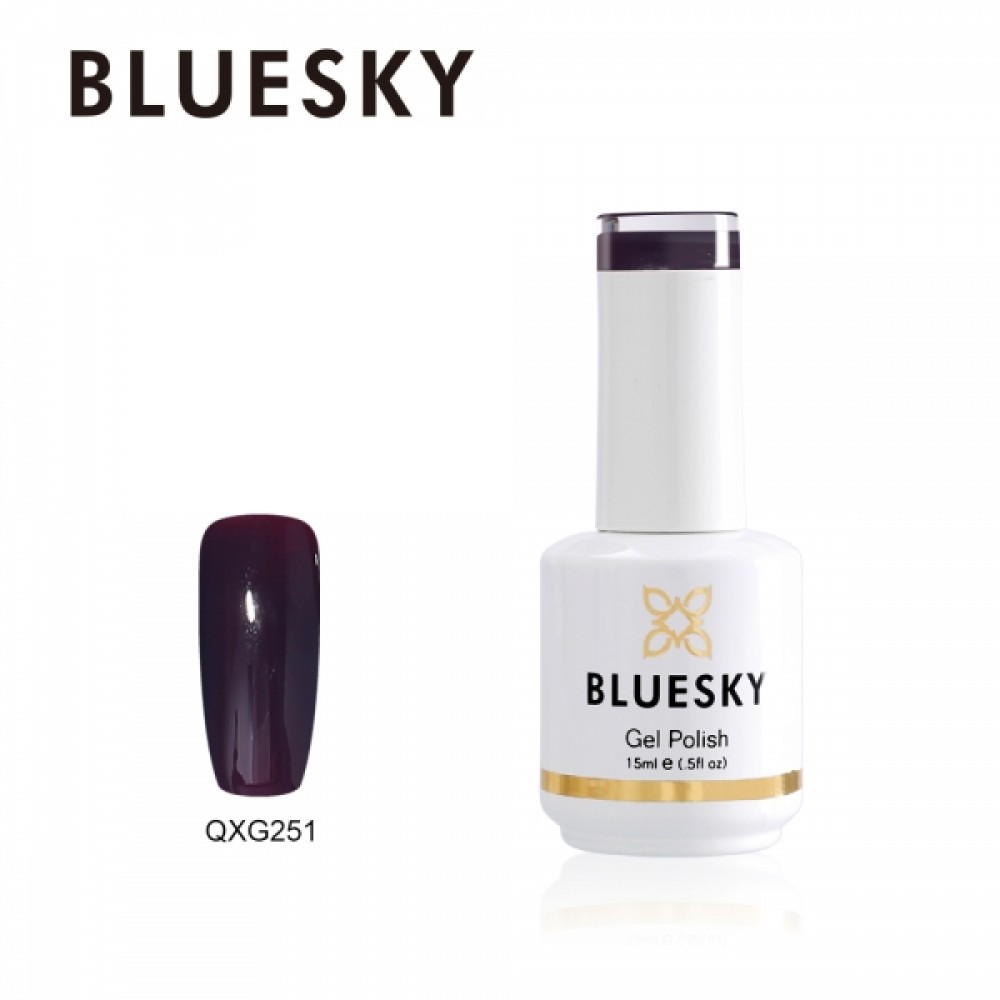 Bluesky Ημιμόνιμο Βερνίκι Νυχιών Dark Grape Qxg251, 15ml Bluesky Ημιμόνιμο Βερνίκι Νυχιών Dark Grape Qxg251, 15ml