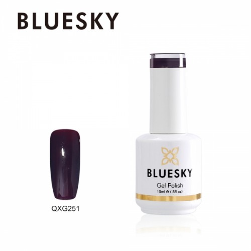 Bluesky Ημιμόνιμο Βερνίκι Νυχιών Dark Grape Qxg251, 15ml