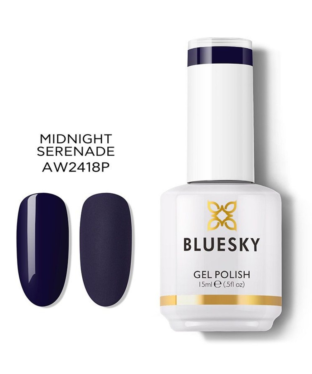 Bluesky  Ημιμόνιμο Βερνίκι νυχιών AW 2418 Midnight Serenade  15ml