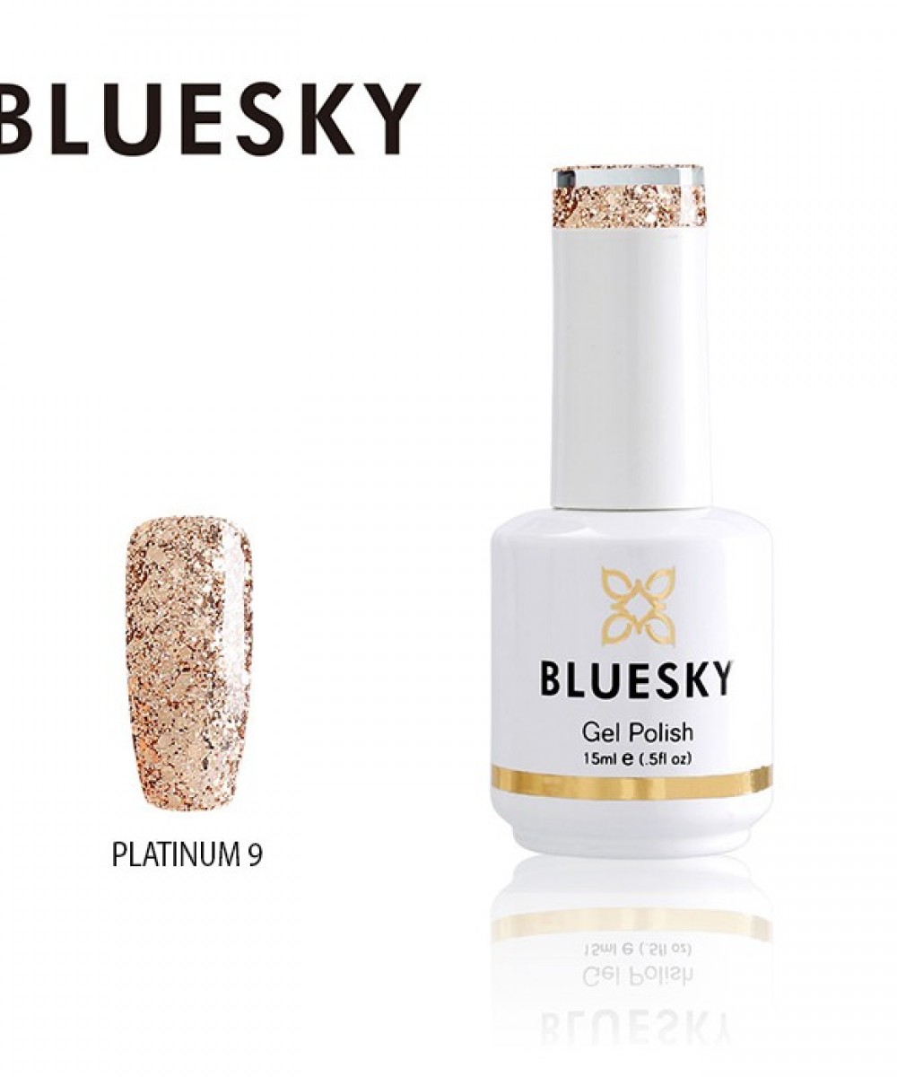 Bluesky Ημιμόνιμο Βερνίκι Νυχιών Sparkling Platinum 9 ,15ml