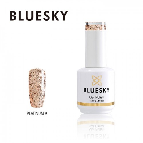 Bluesky Ημιμόνιμο Βερνίκι Νυχιών Sparkling Platinum 9 ,15ml